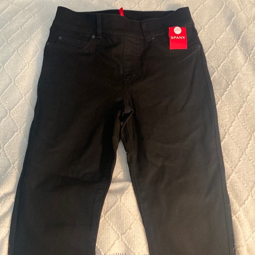 Spanx Black pull on Jeggings